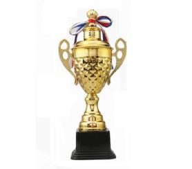 公司團建禮品_金屬獎杯定制